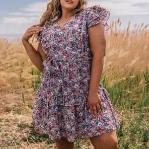 JessaKae Multicolor Floral Mini Dress